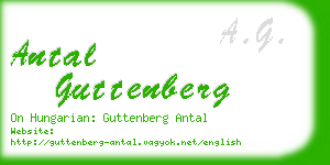 antal guttenberg business card